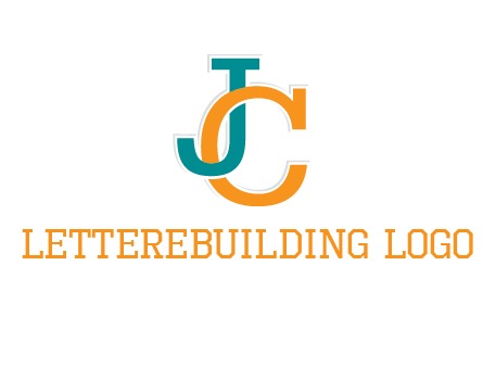 letter JC intertwining with each other