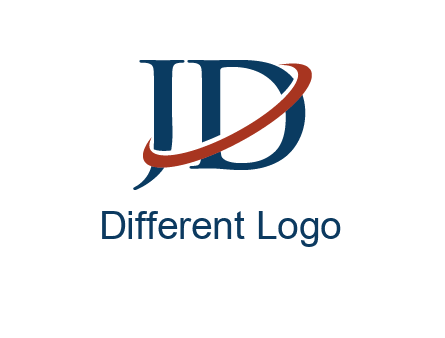 swoosh around letters JD logo