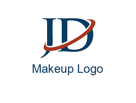swoosh around letters JD logo