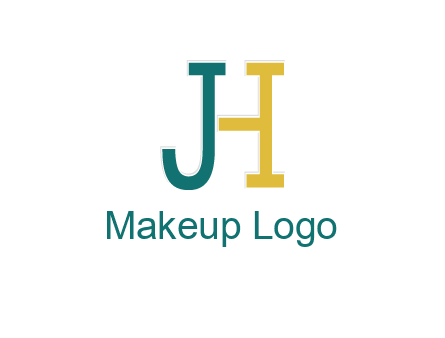 letter j merge with letter H logo
