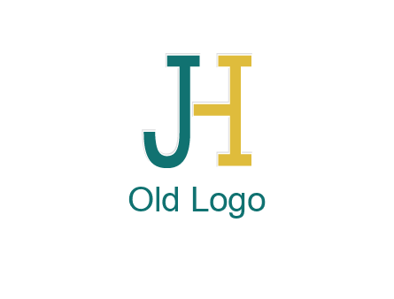 letter j merge with letter H logo