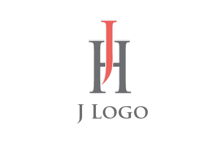 letter j over letter H logo