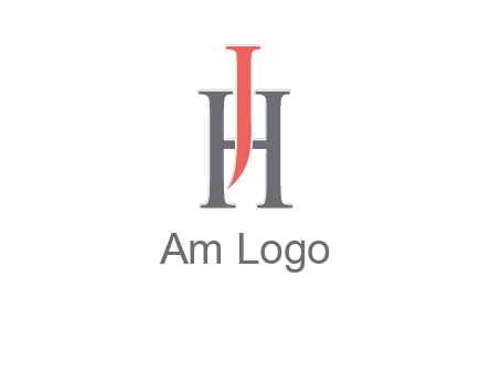 letter j over letter H logo