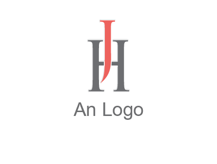 letter j over letter H logo