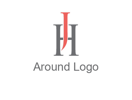 letter j over letter H logo