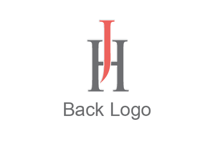 letter j over letter H logo