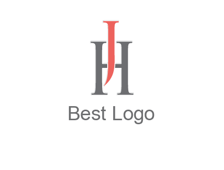 letter j over letter H logo
