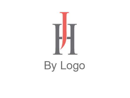 letter j over letter H logo