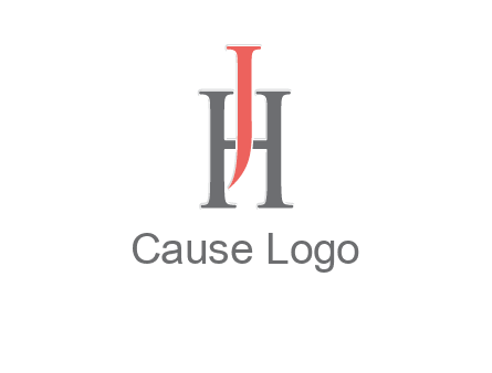 letter j over letter H logo