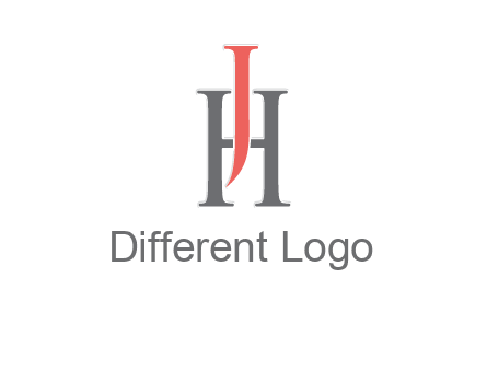 letter j over letter H logo