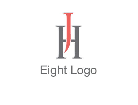 letter j over letter H logo