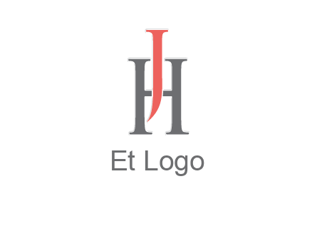 letter j over letter H logo