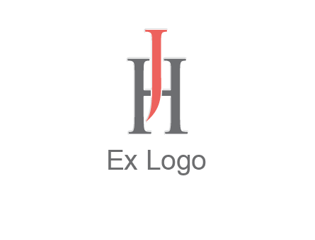 letter j over letter H logo