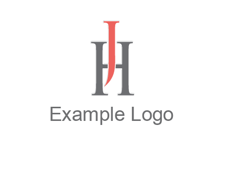 letter j over letter H logo