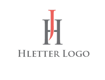 letter j over letter H logo