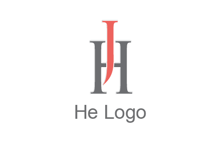 letter j over letter H logo