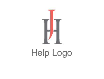 letter j over letter H logo