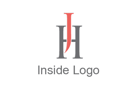 letter j over letter H logo