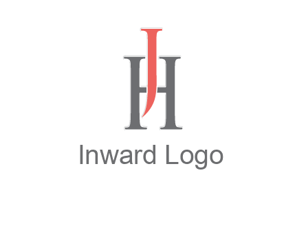 letter j over letter H logo