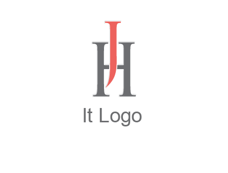 letter j over letter H logo