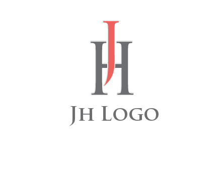 letter j over letter H logo