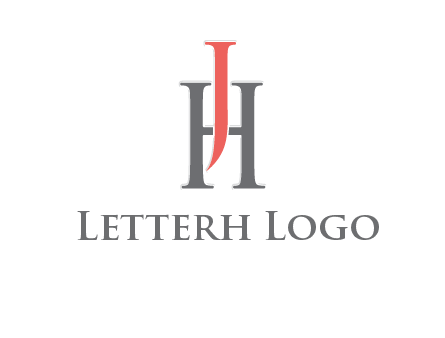 letter j over letter H logo