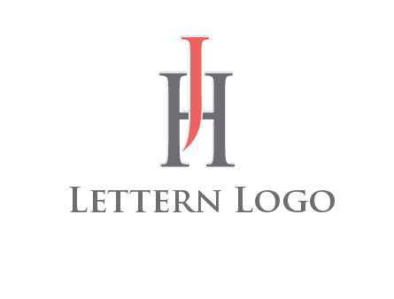 letter j over letter H logo