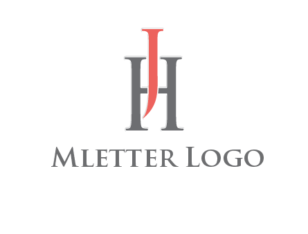 letter j over letter H logo
