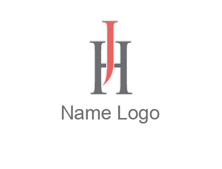 letter j over letter H logo