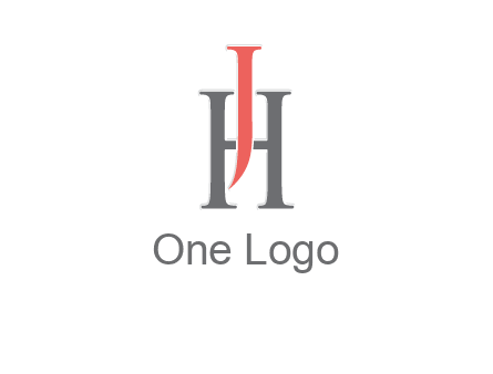 letter j over letter H logo