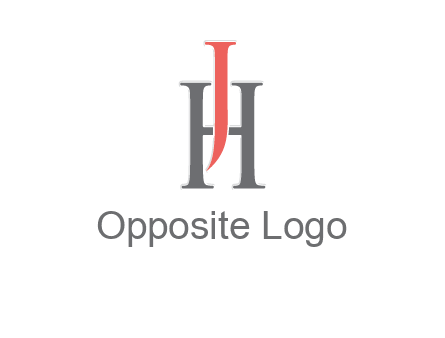 letter j over letter H logo
