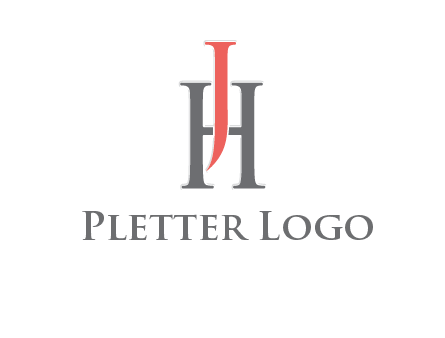 letter j over letter H logo