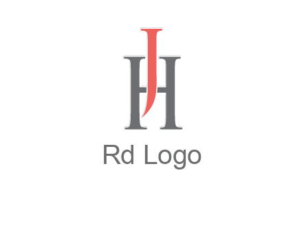 letter j over letter H logo