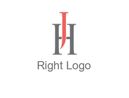 letter j over letter H logo