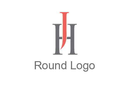 letter j over letter H logo
