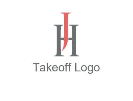 letter j over letter H logo