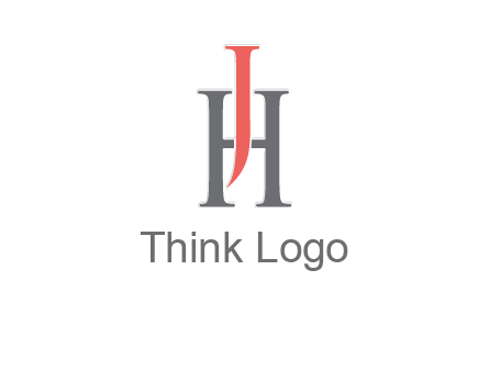 letter j over letter H logo