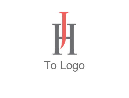 letter j over letter H logo