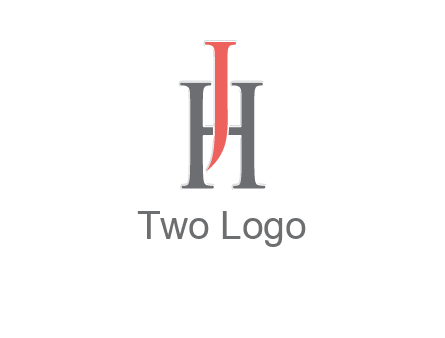 letter j over letter H logo