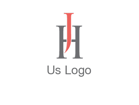 letter j over letter H logo