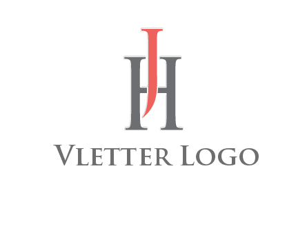 letter j over letter H logo