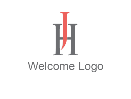 letter j over letter H logo