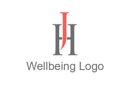 letter j over letter H logo