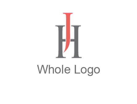 letter j over letter H logo