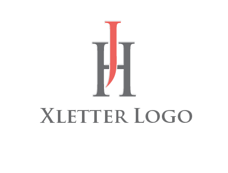 letter j over letter H logo