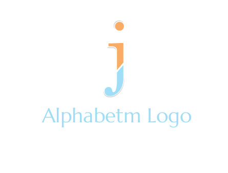 letter J forming letter I