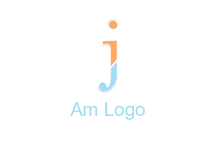 letter J forming letter I