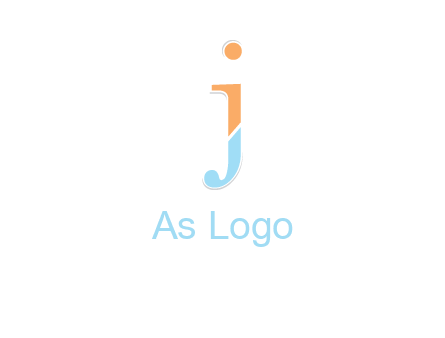 letter J forming letter I
