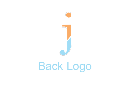 letter J forming letter I