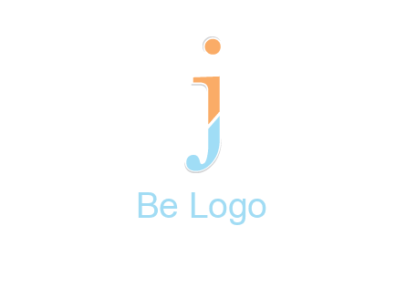 letter J forming letter I